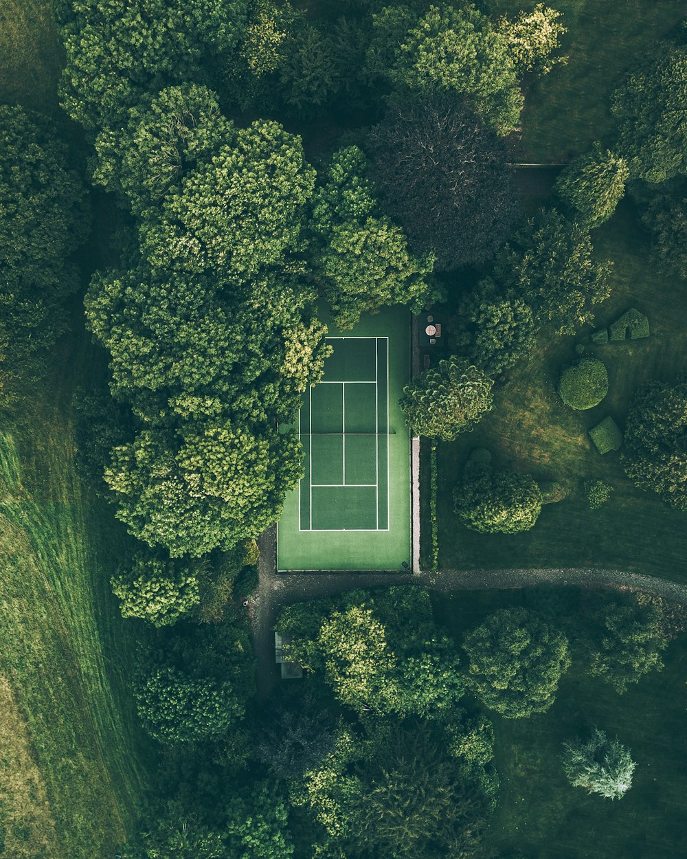 Tennisverein von oben